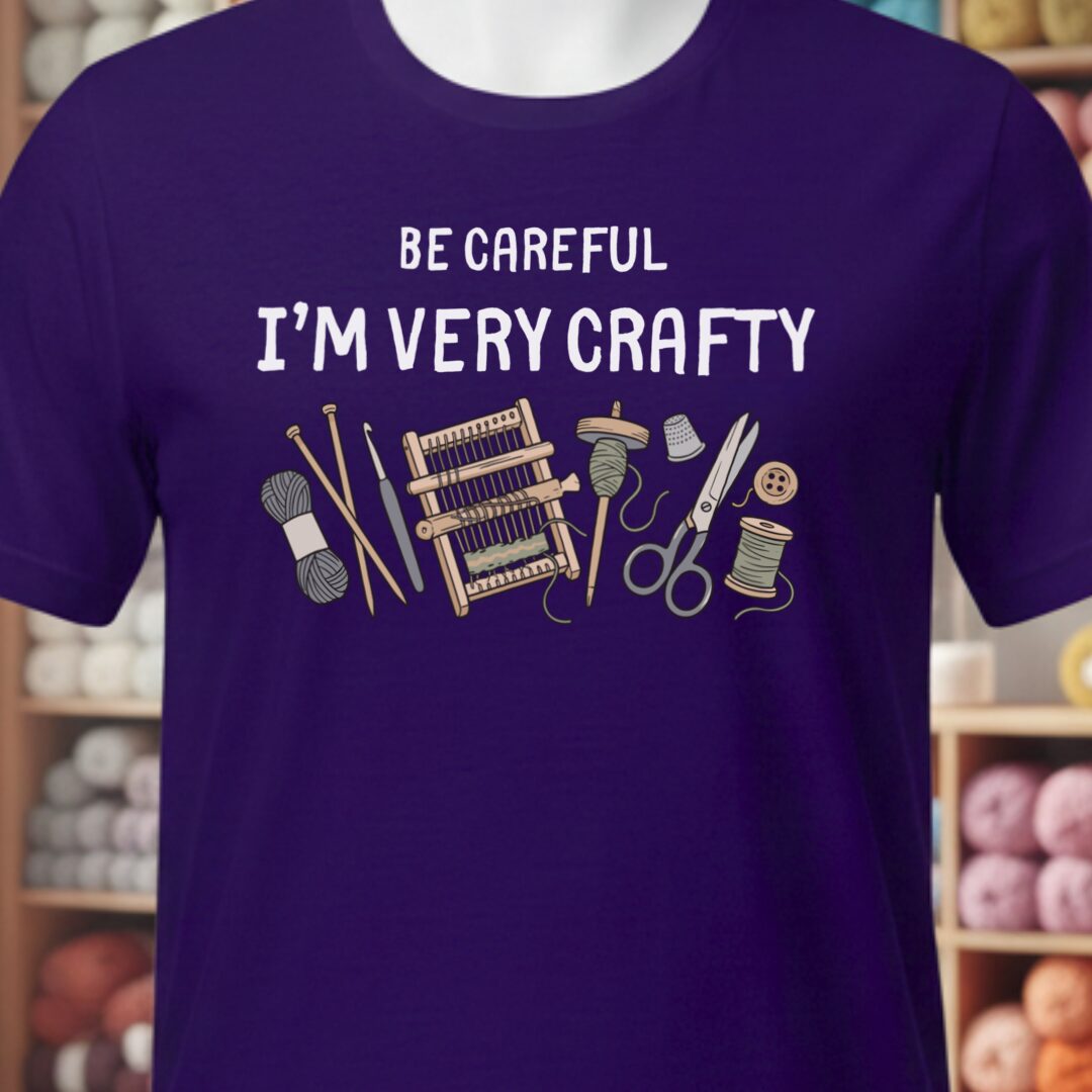 Be Careful T-Shirt Purple t-shirt
