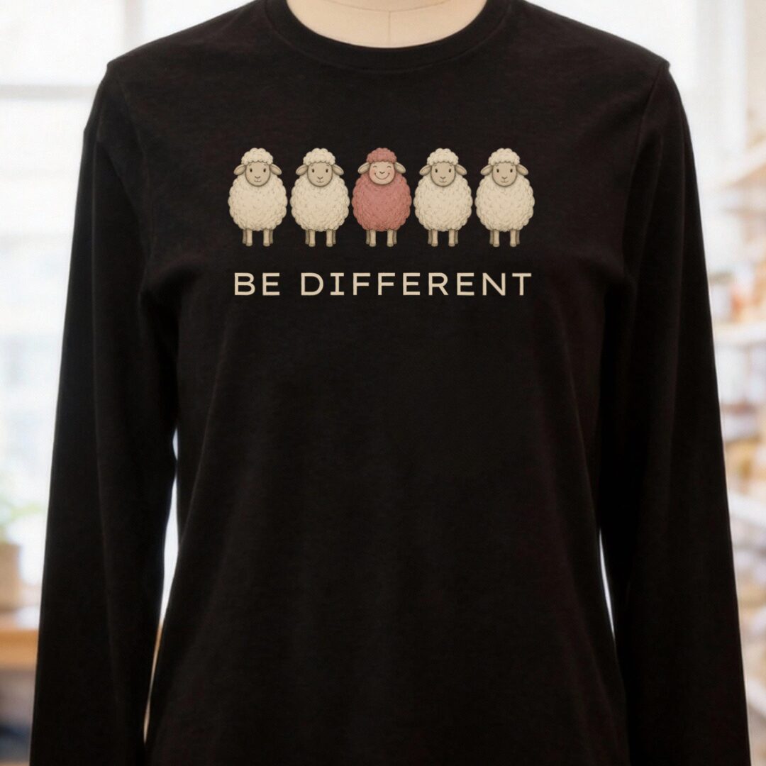 Be Different Black Long Sleeve Tee.jpg