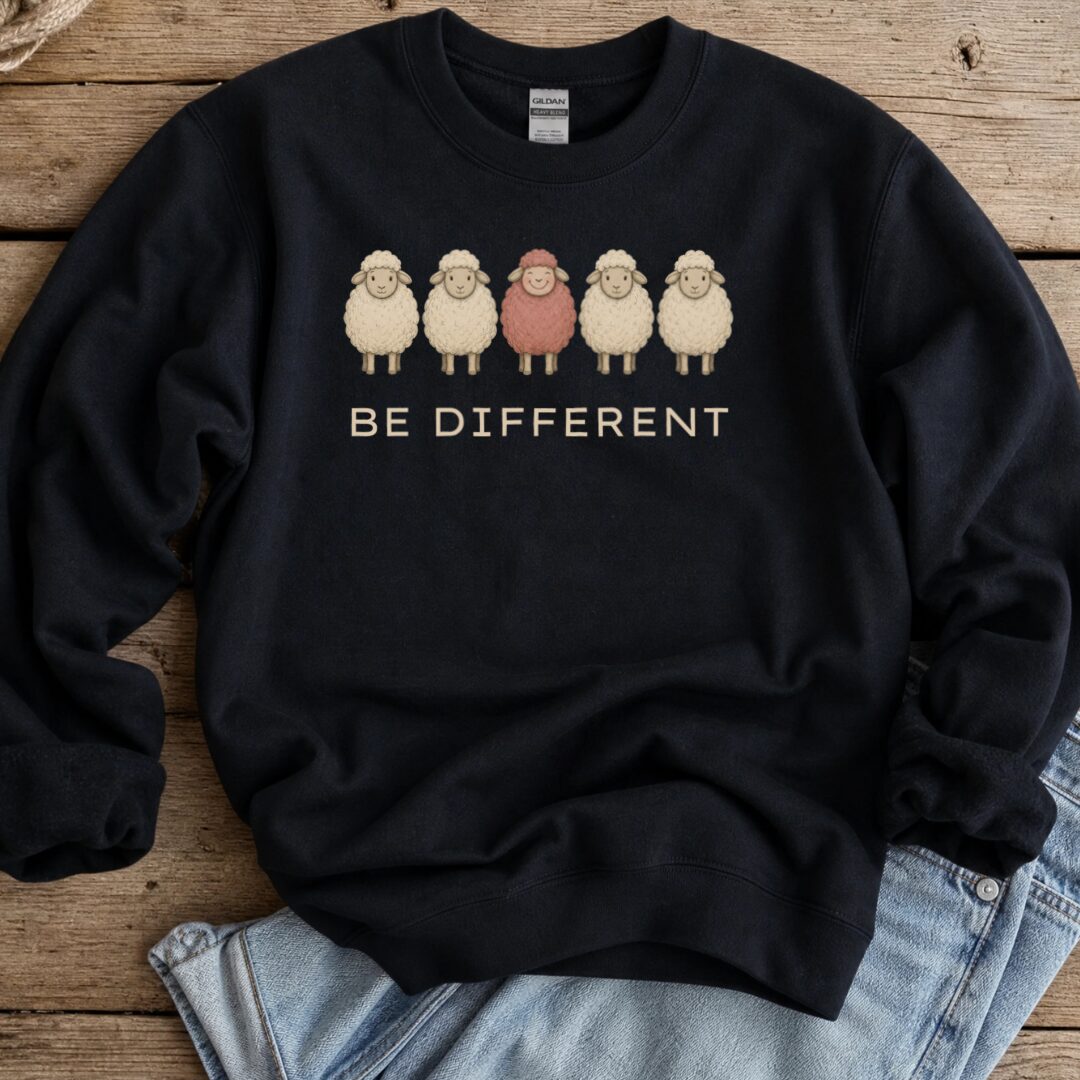 Be Different Black Sweatshirt.jpg