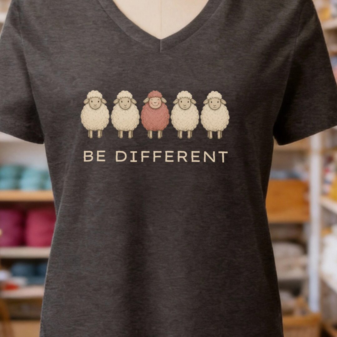 Be Different Dark Grey V Neck.jpg