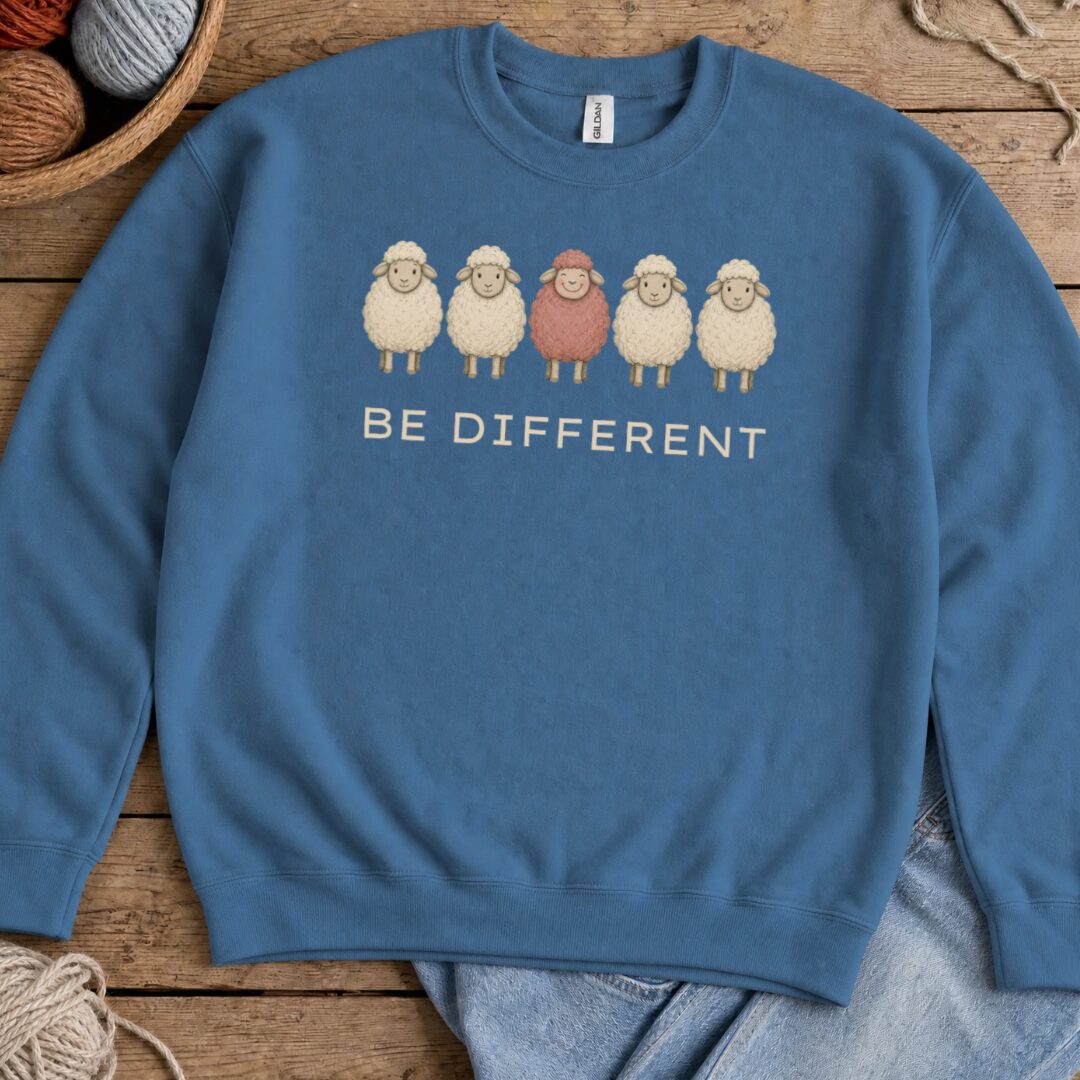 Be Different Indigo Blue Sweatshirt.jpg