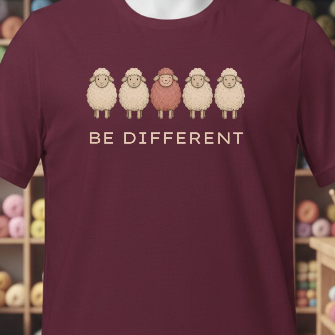 Be Different Maroon T-Shirt.jpg