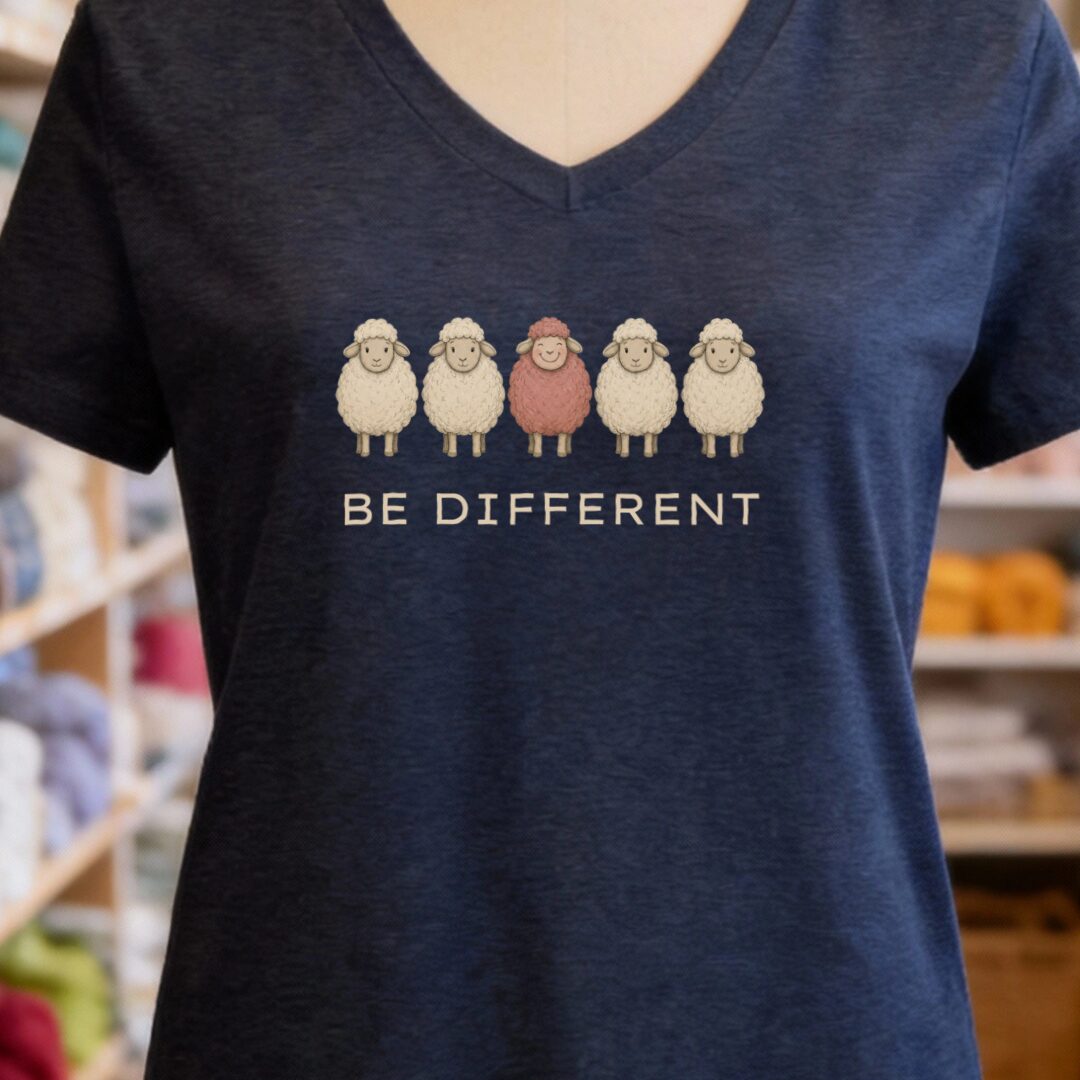 Be Different Navy V Neck.jpg