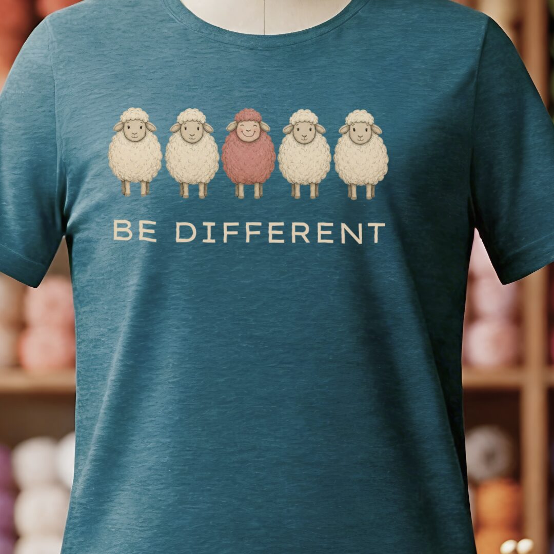 Be Different Teal Blue T-Shirt.jpg