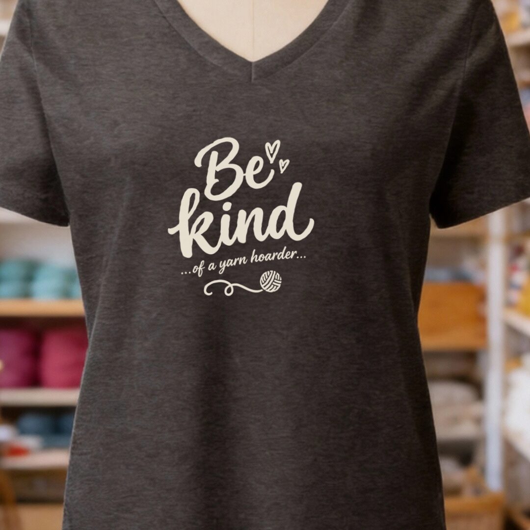 Be Kind V-Neck T-Shirt Dark Grey t-shirt