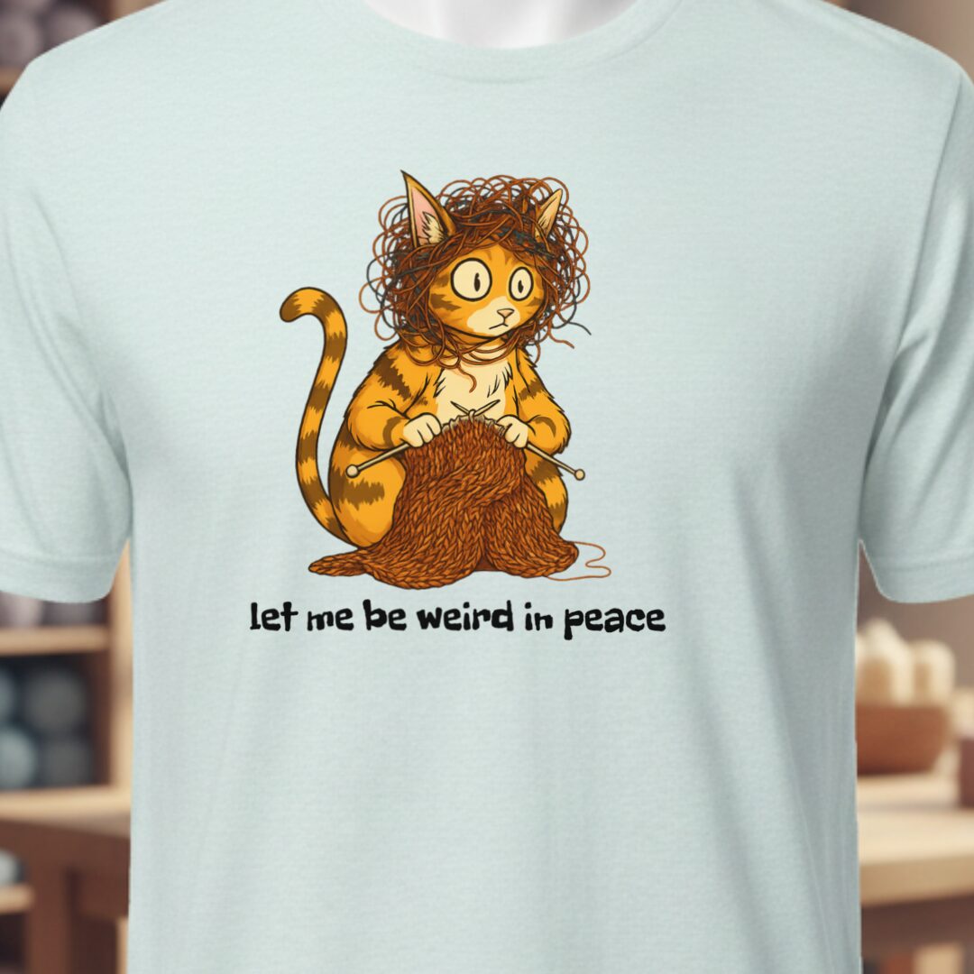 Be Weird in Peace T-Shirt Ice Blue t-shirt