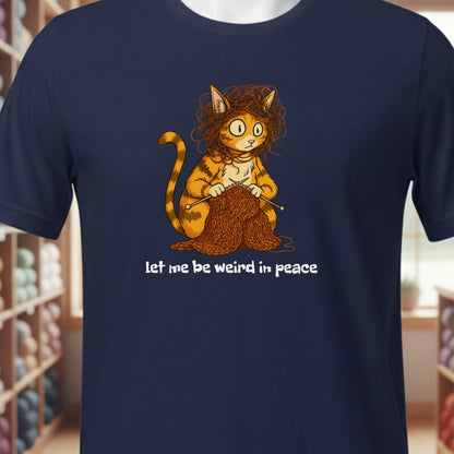 Be Weird in Peace T-Shirt Navy t-shirt