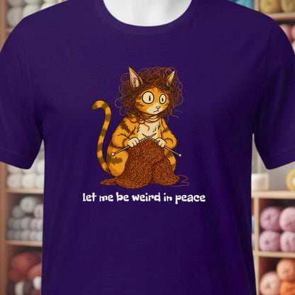 Be Weird in Peace T-Shirt Purple t-shirt