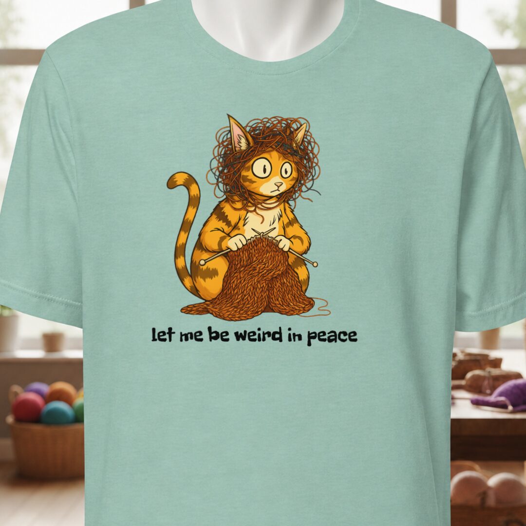 Be Weird in Peace T-Shirt Sea Breeze t-shirt