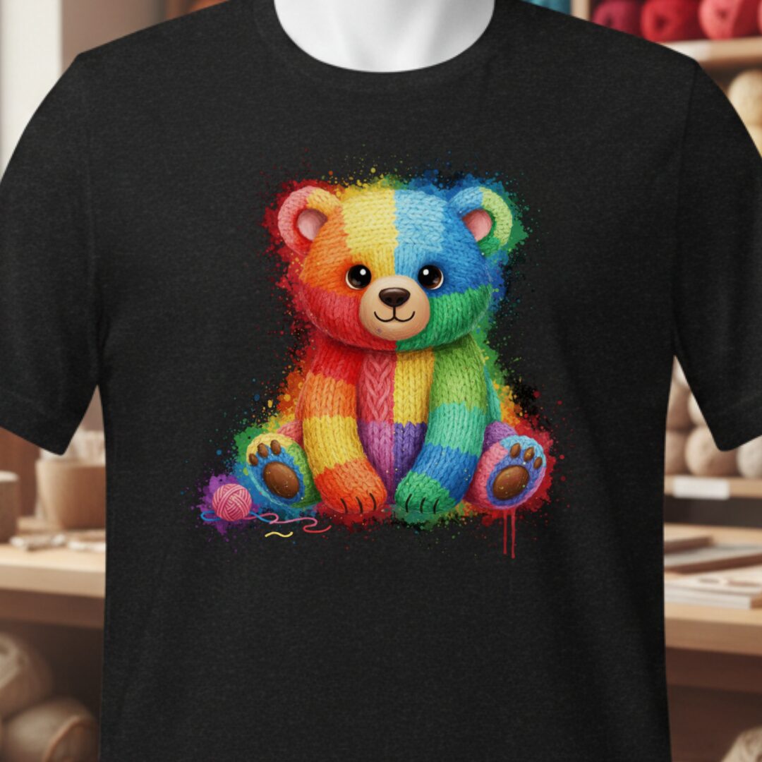 Bear Dye Splash T-Shirt Black t-shirt