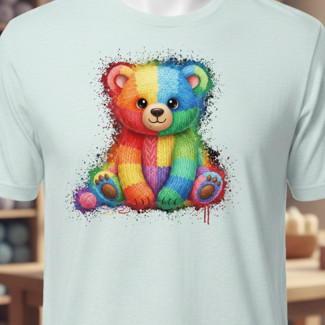 Bear Dye Splash T-Shirt Ice Blue t-shirt