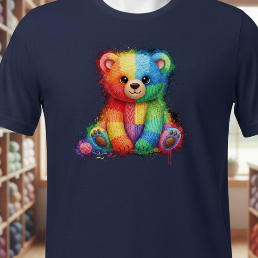 Bear Dye Splash T-Shirt Navy t-shirt