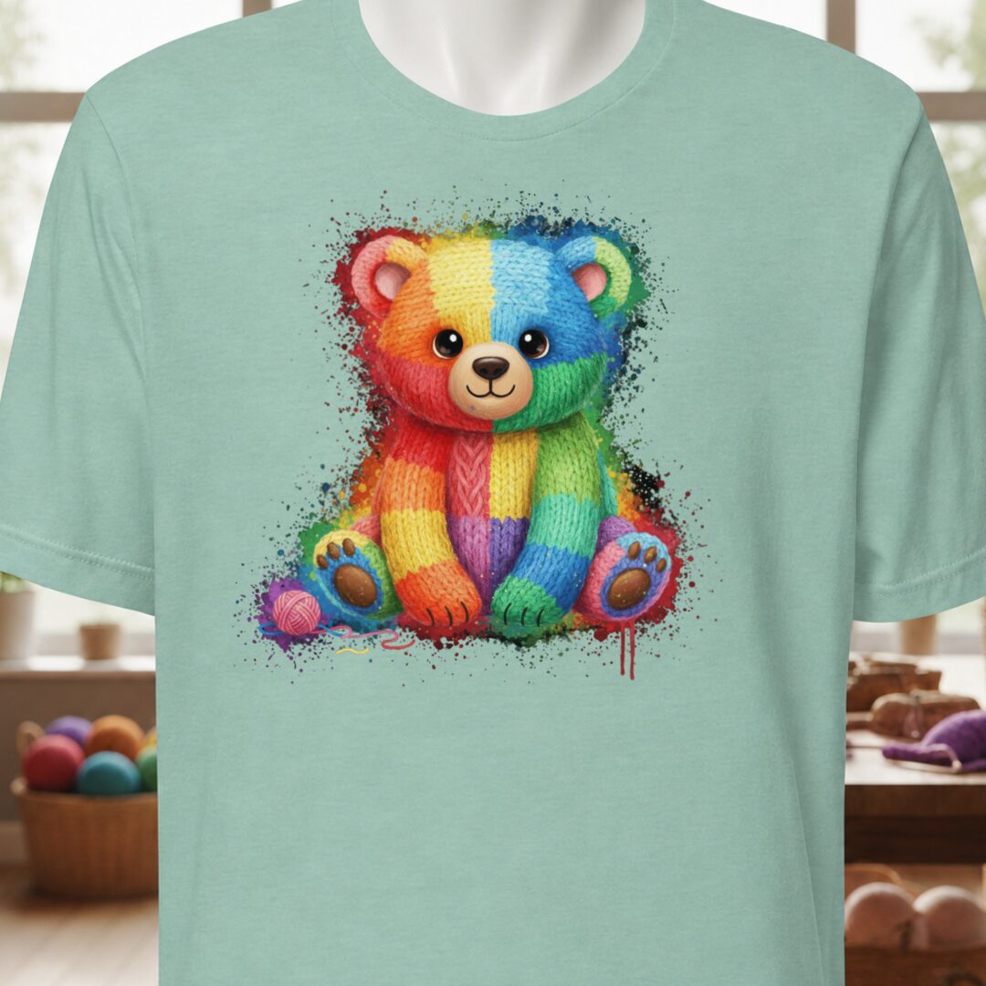 Bear Dye Splash T-Shirt Sea Breeze t-shirt
