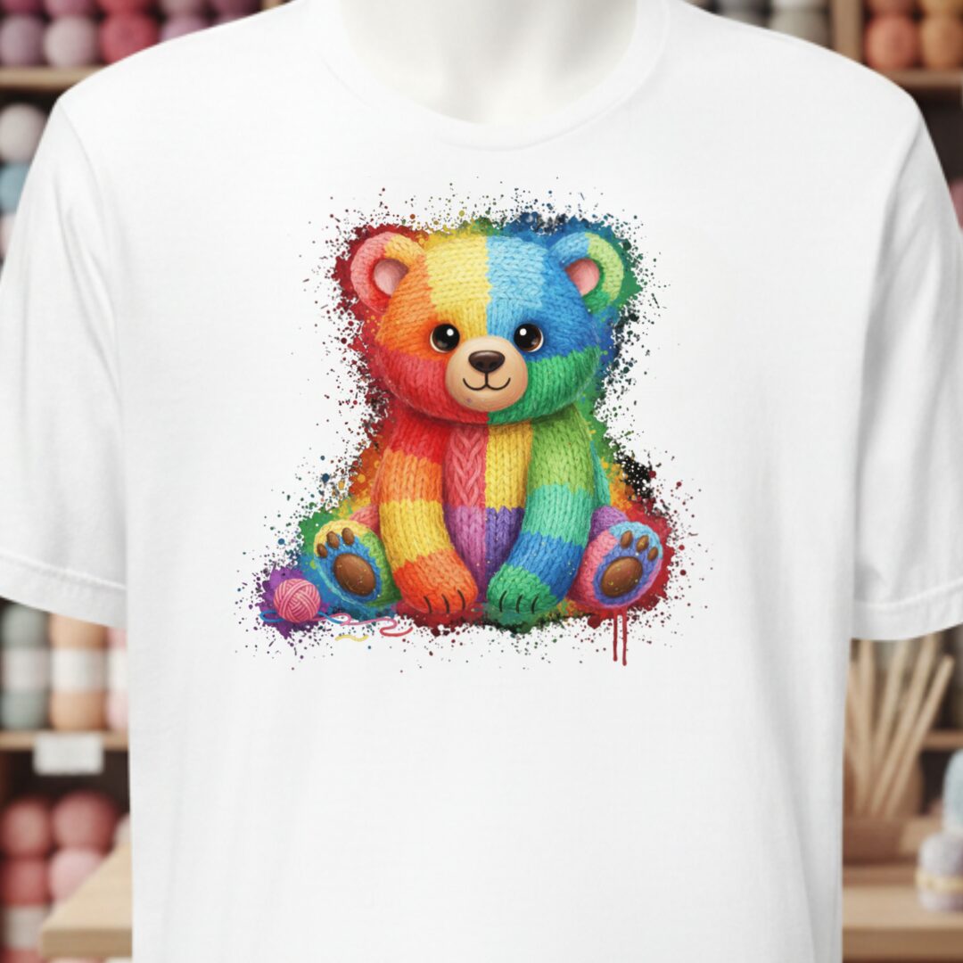 Bear Dye Splash T-Shirt White t-shirt