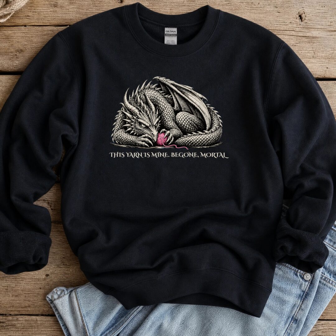 Begone Mortal Sweatshirt Black t-shirt