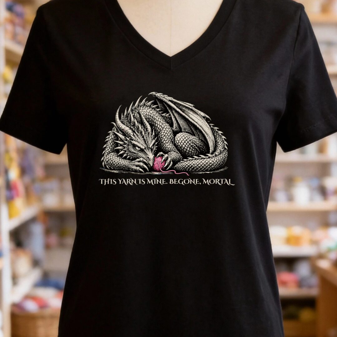 Begone Mortal V-Neck T-Shirt Black t-shirt