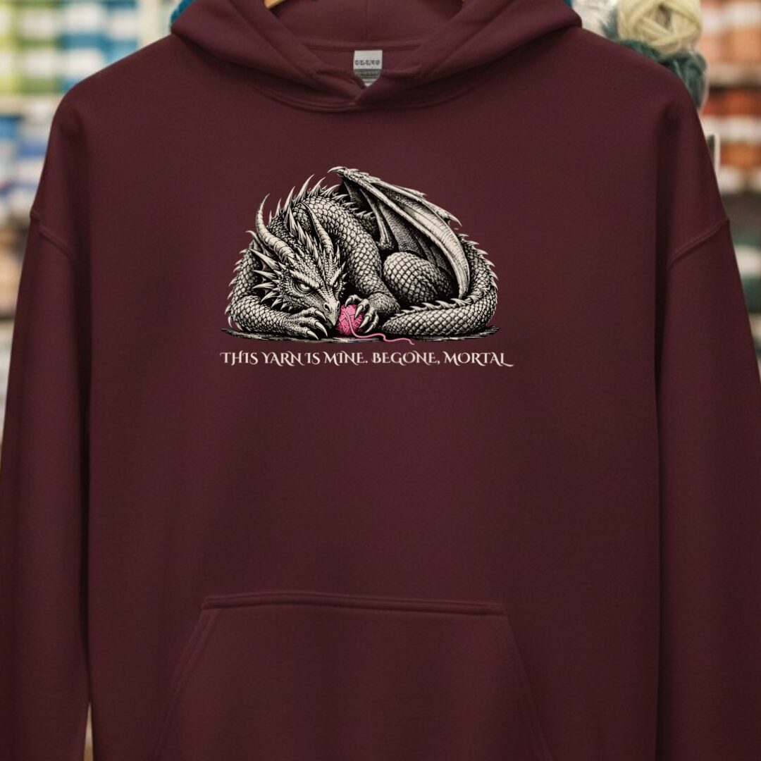 Begone Mortal Hoodie Maroon t-shirt