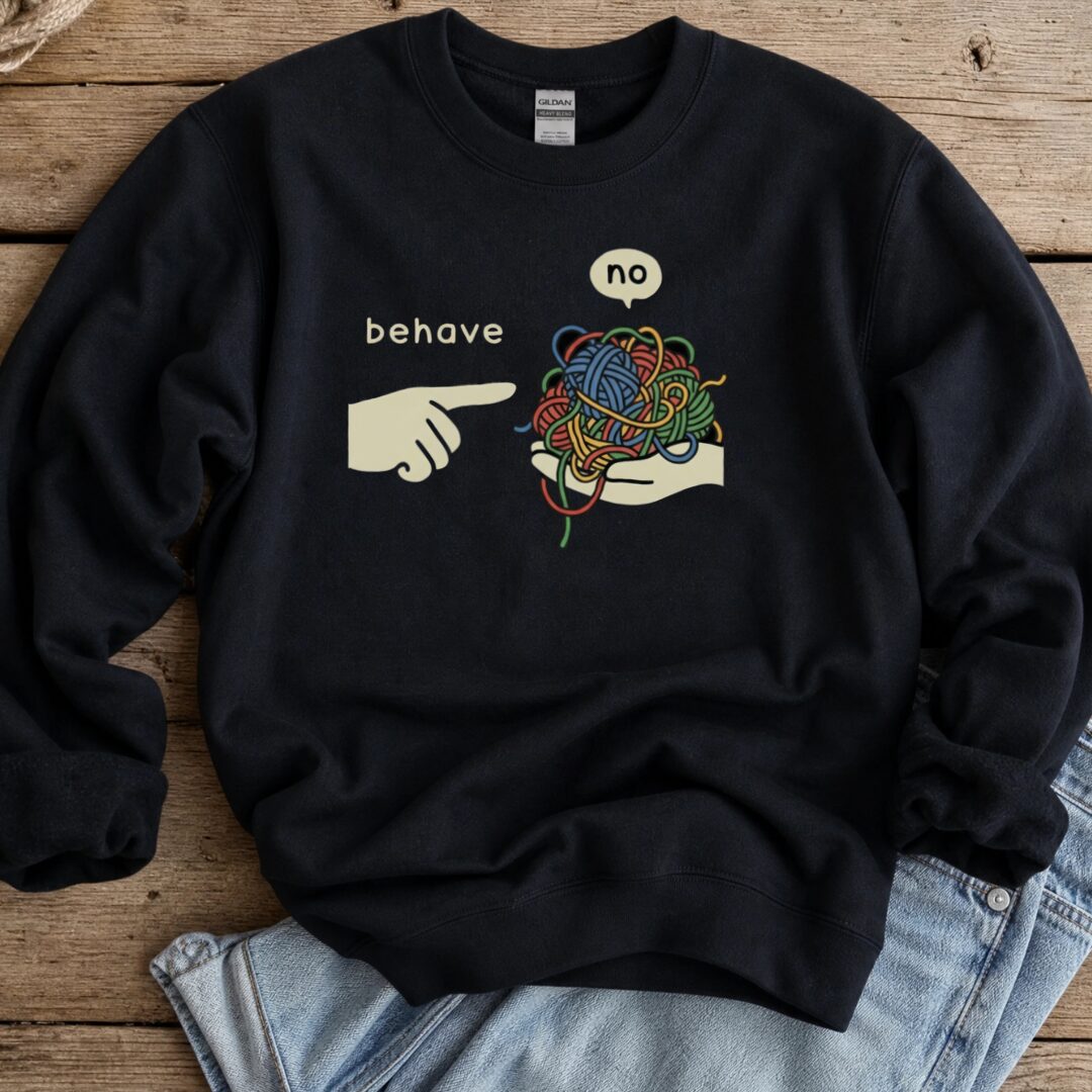 Behave Sweatshirt Black t-shirt