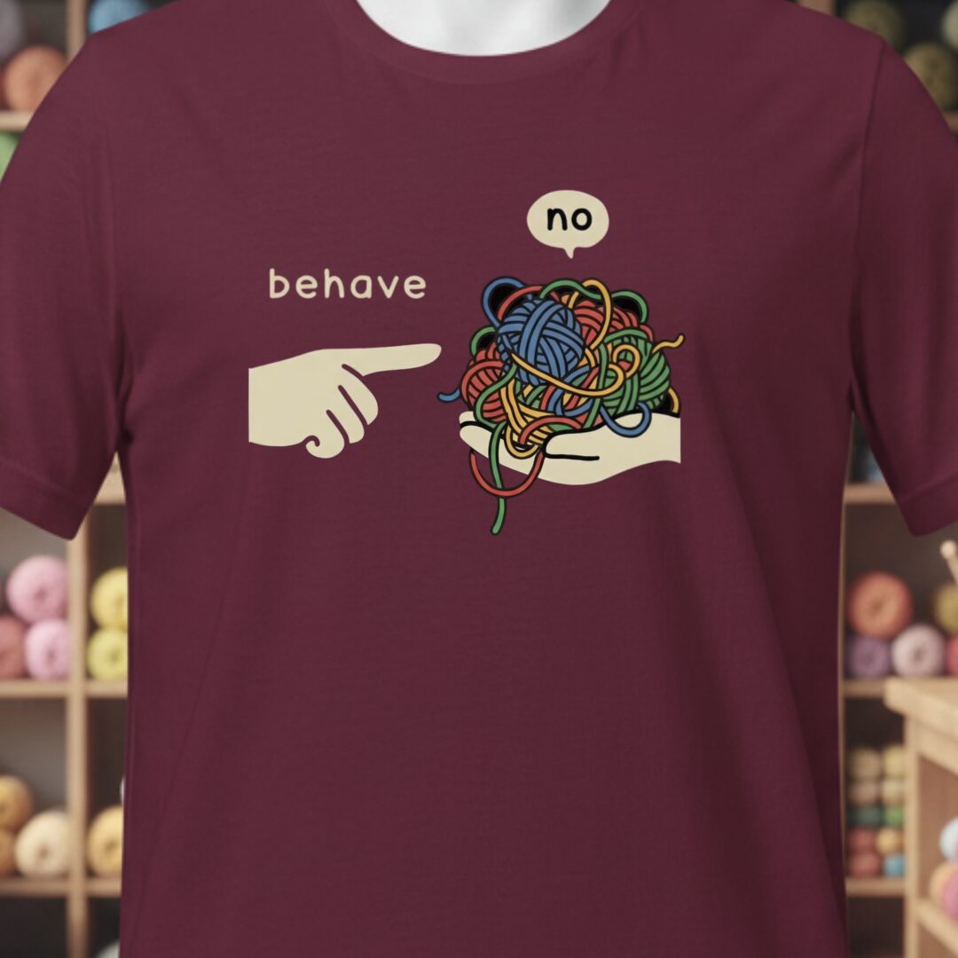 Behave T-Shirt Maroon t-shirt