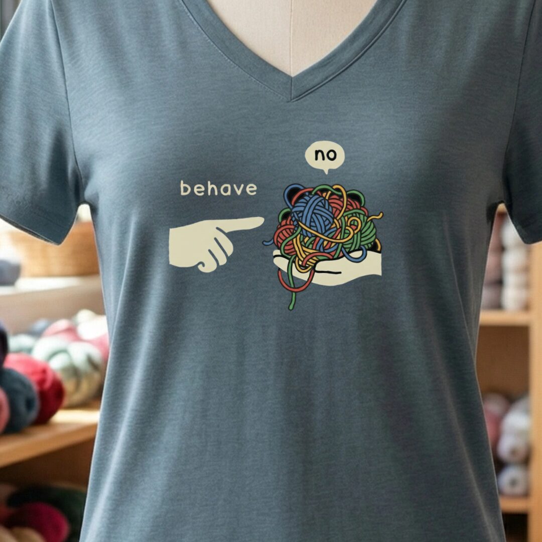 Behave V-Neck T-Shirt Slate t-shirt