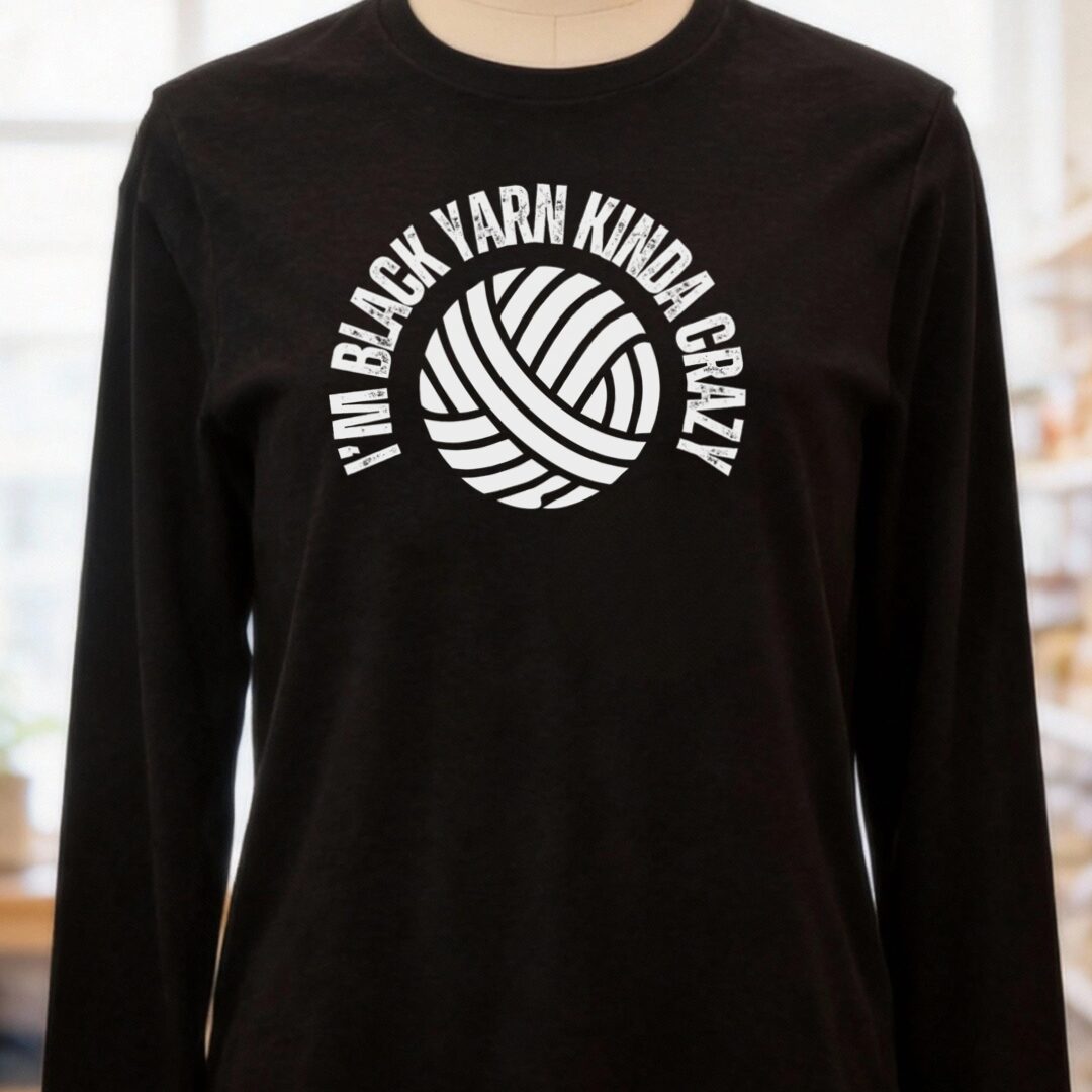 Black Yarn Long Sleeve Tee