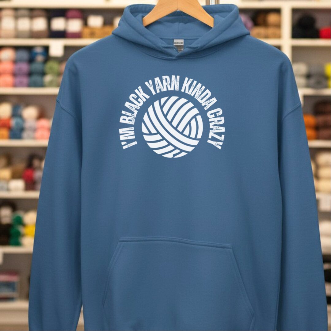 Black Yarn Hoodie