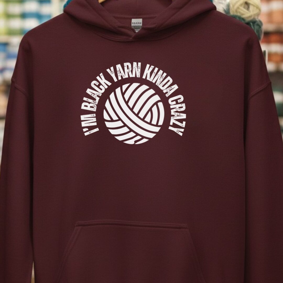Black Yarn Hoodie