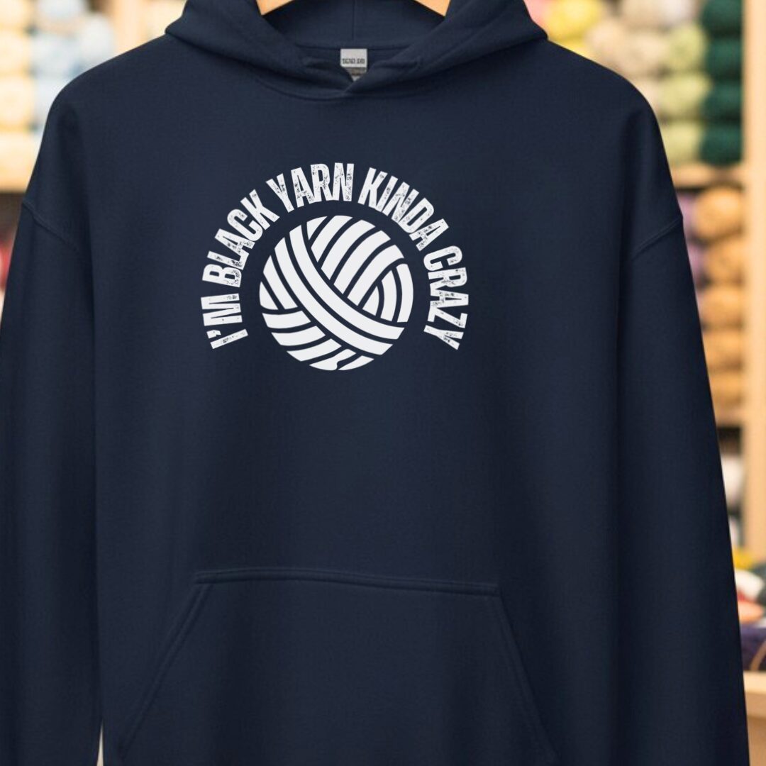 Black Yarn Hoodie