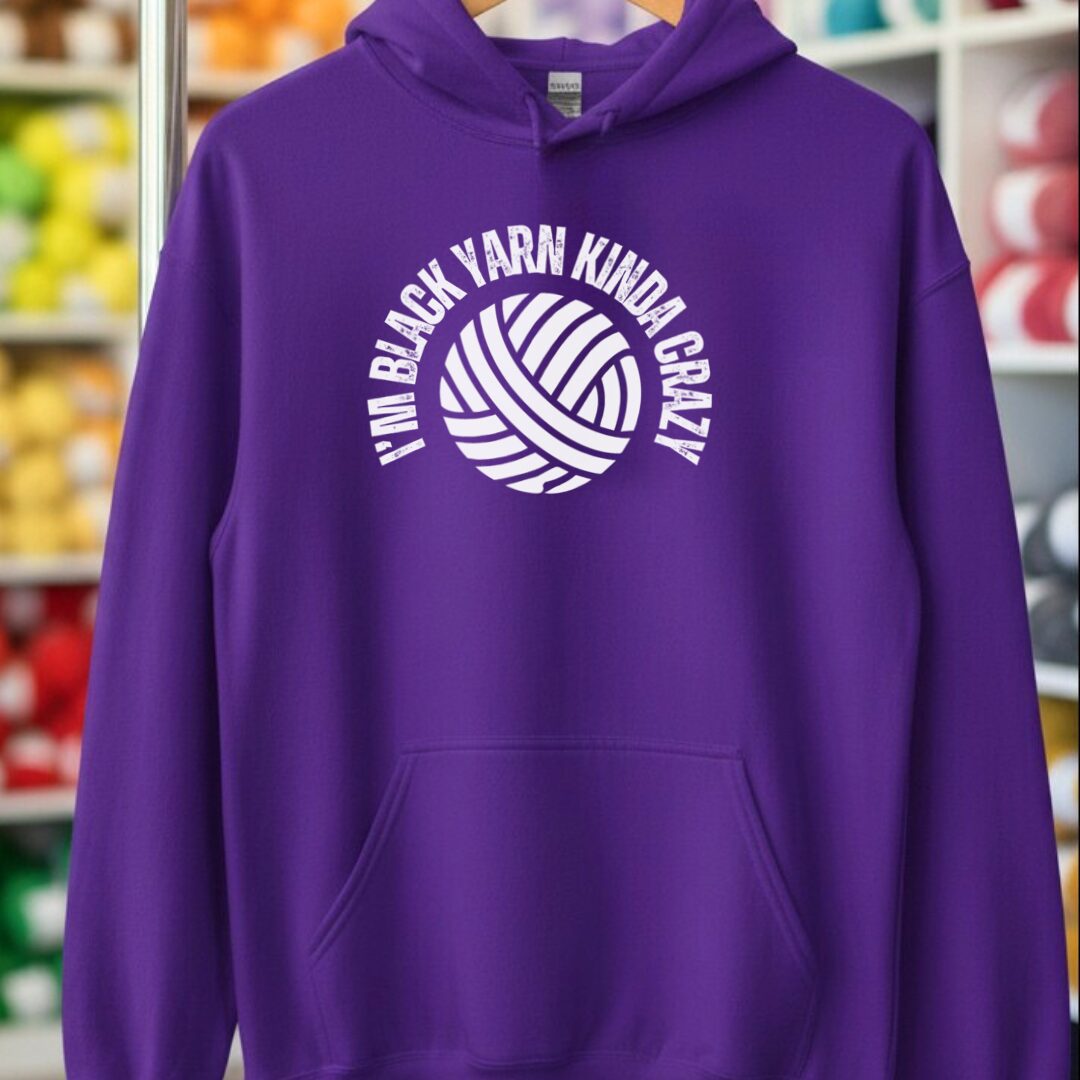 Black Yarn Hoodie