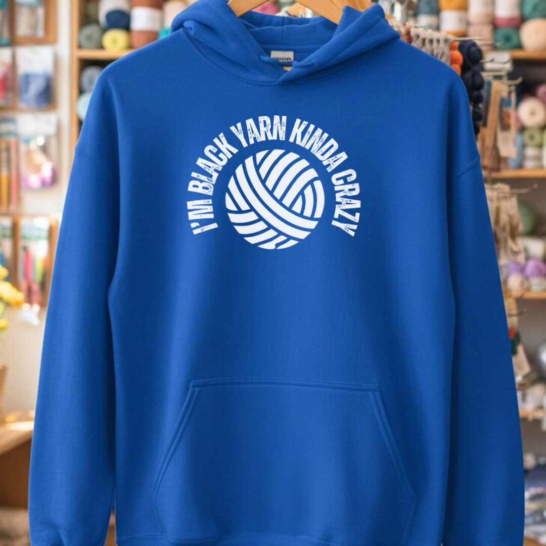 Black Yarn Hoodie