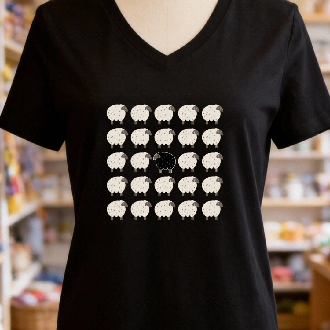 Black Sheep Black V Neck.jpg