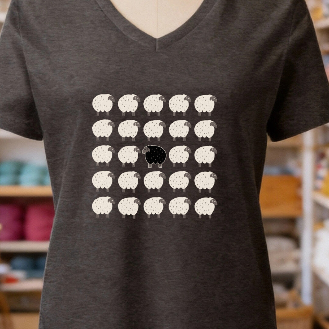 Black Sheep Dark Grey V Neck.jpg