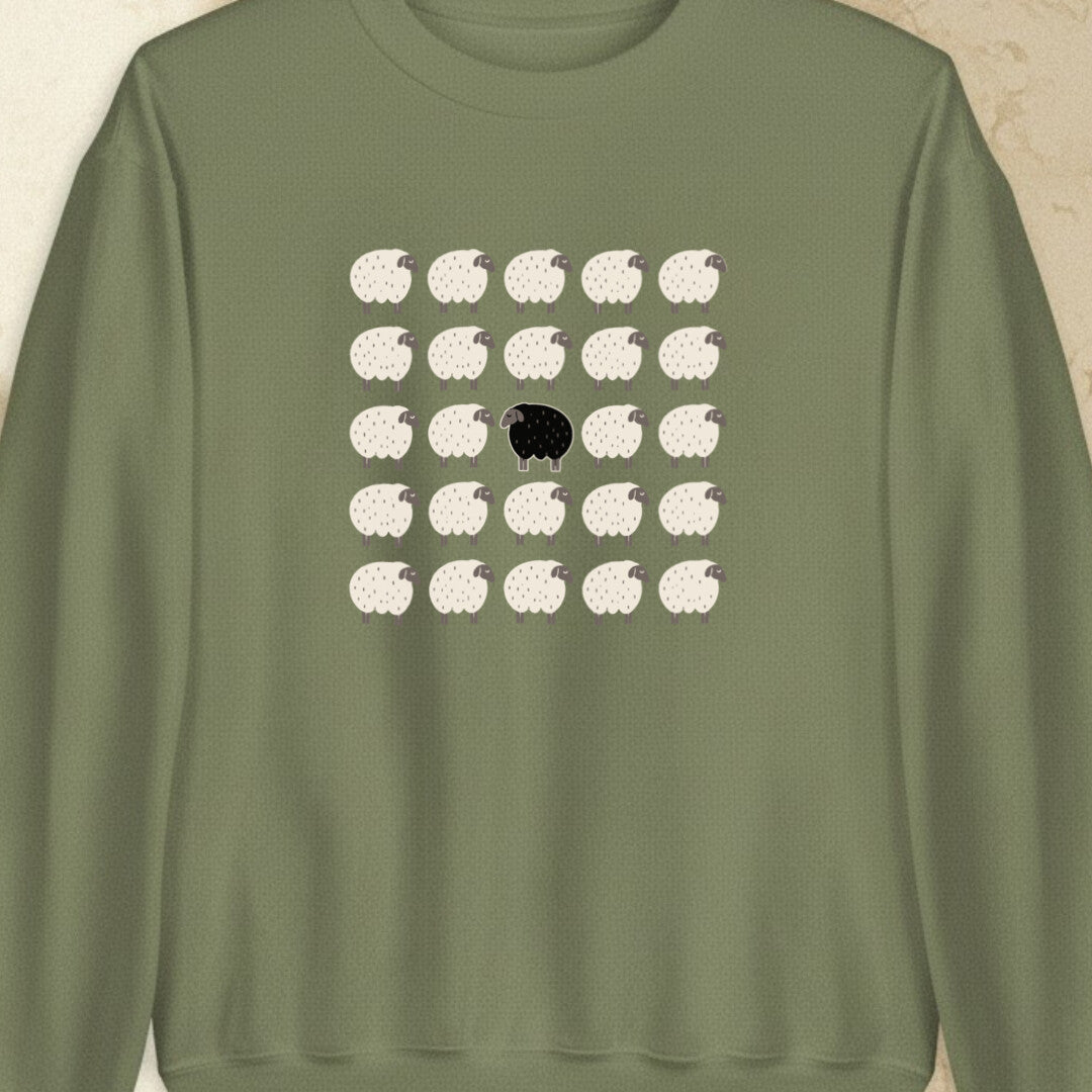 Black Sheep Military Green Sweatshirt.jpg