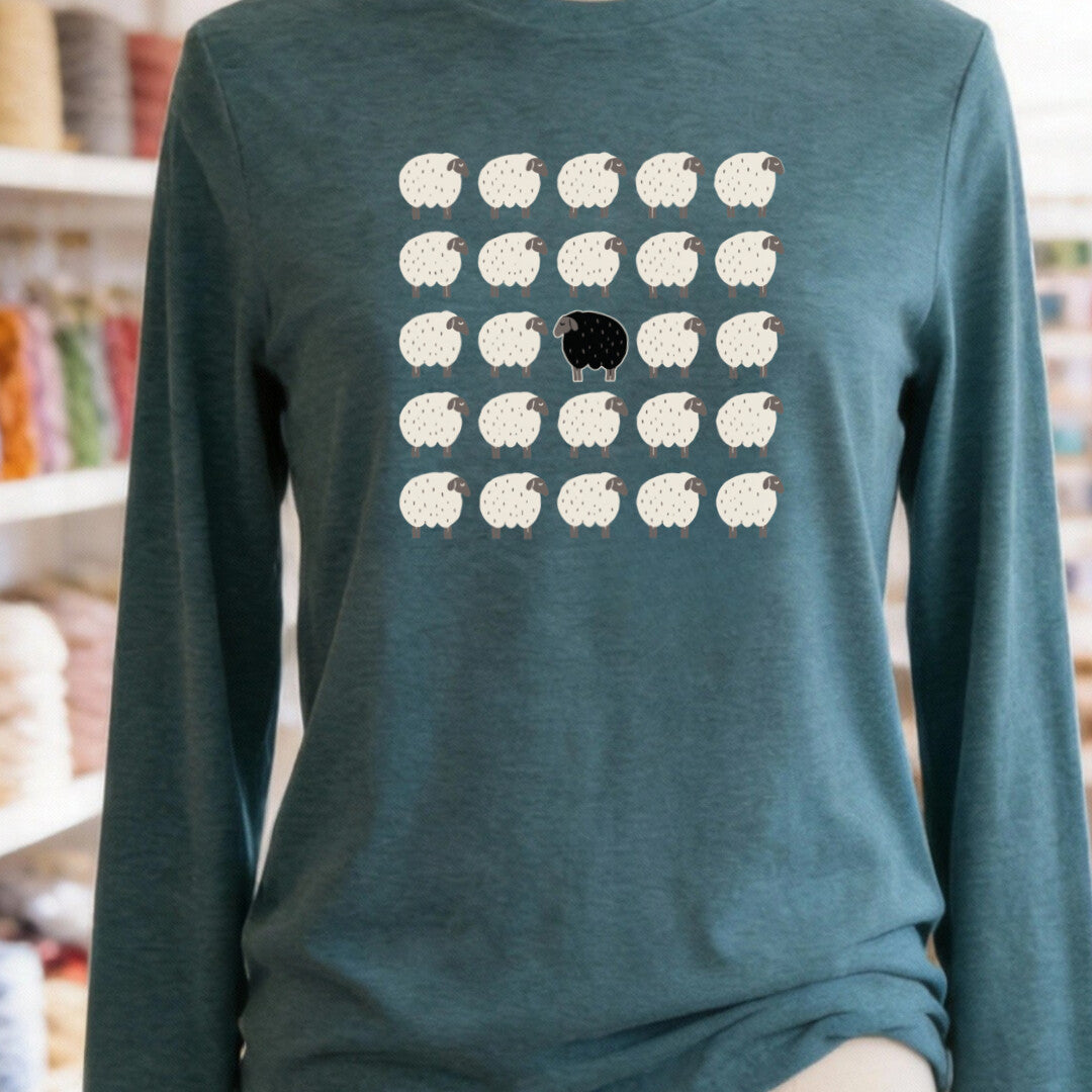Black Sheep Teal Blue Long Sleeve Tee.jpg