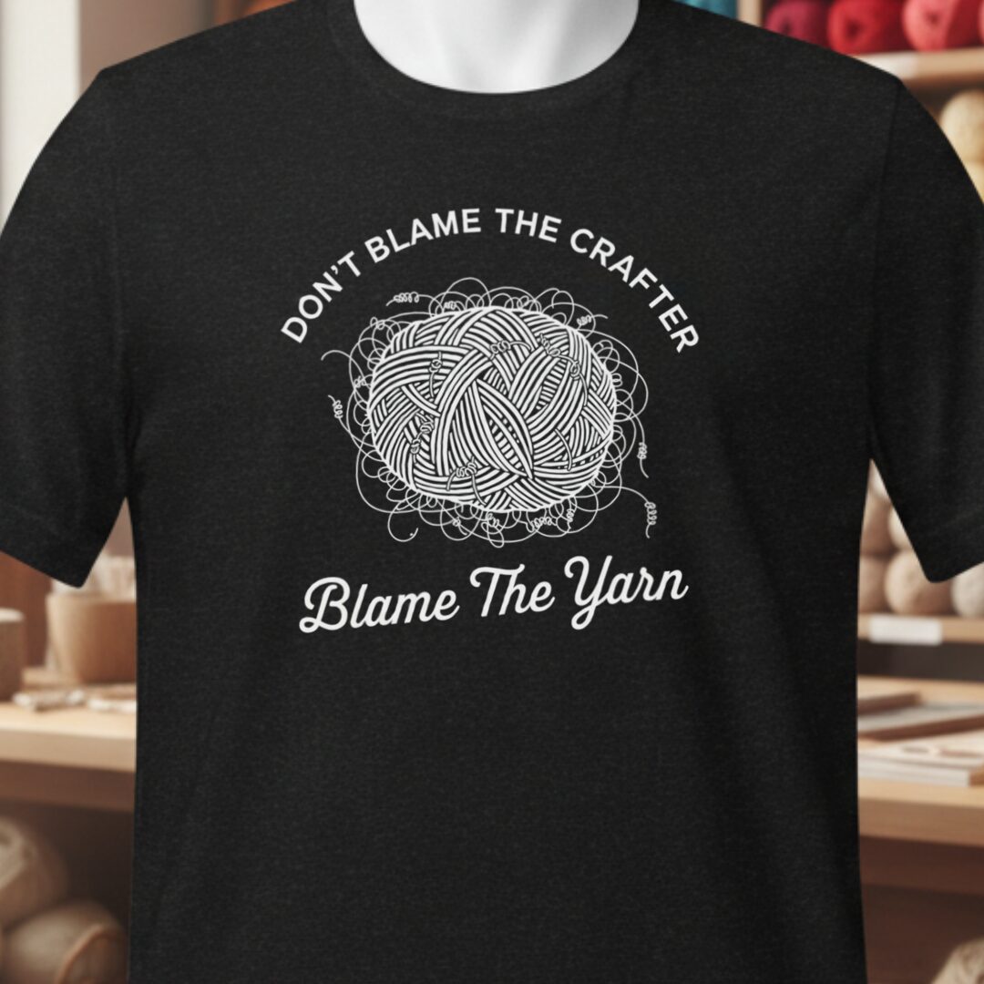 Blame The Yarn T-Shirt Black t-shirt