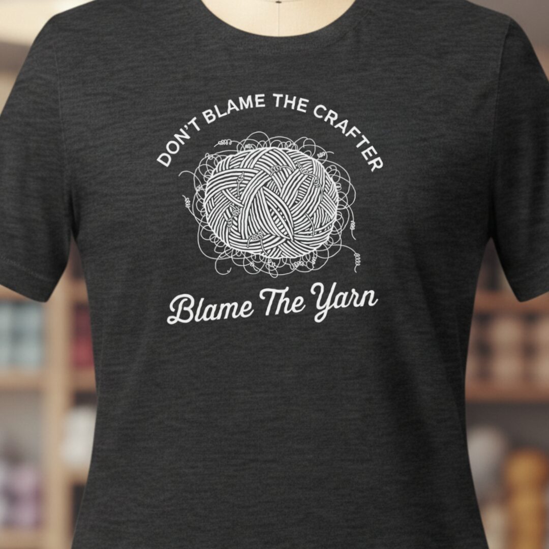 Blame The Yarn T-Shirt Dark Grey t-shirt