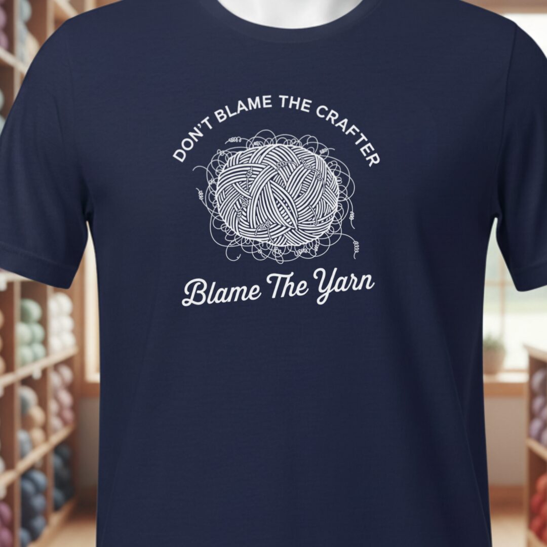 Blame The Yarn T-Shirt Navy t-shirt