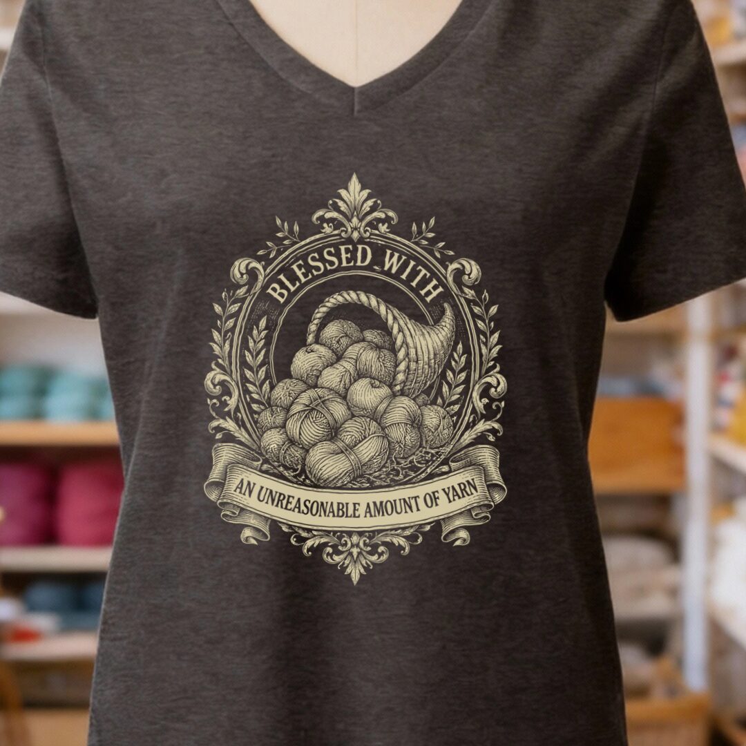 Blessed Dark Grey V Neck.jpg
