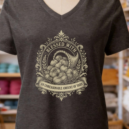 Blessed Dark Grey V Neck.jpg