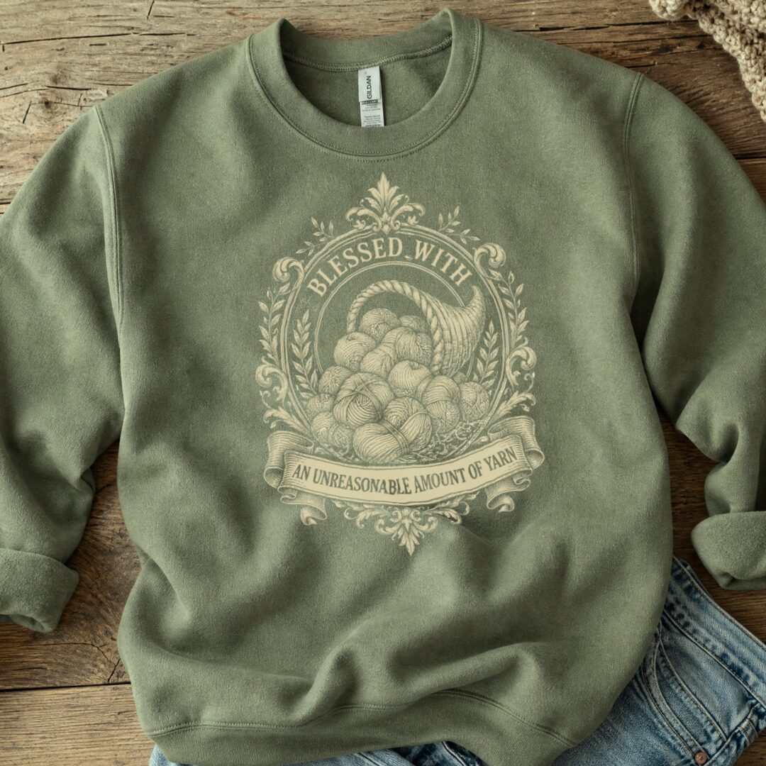 Blessed Military Green Sweatshirt.jpg