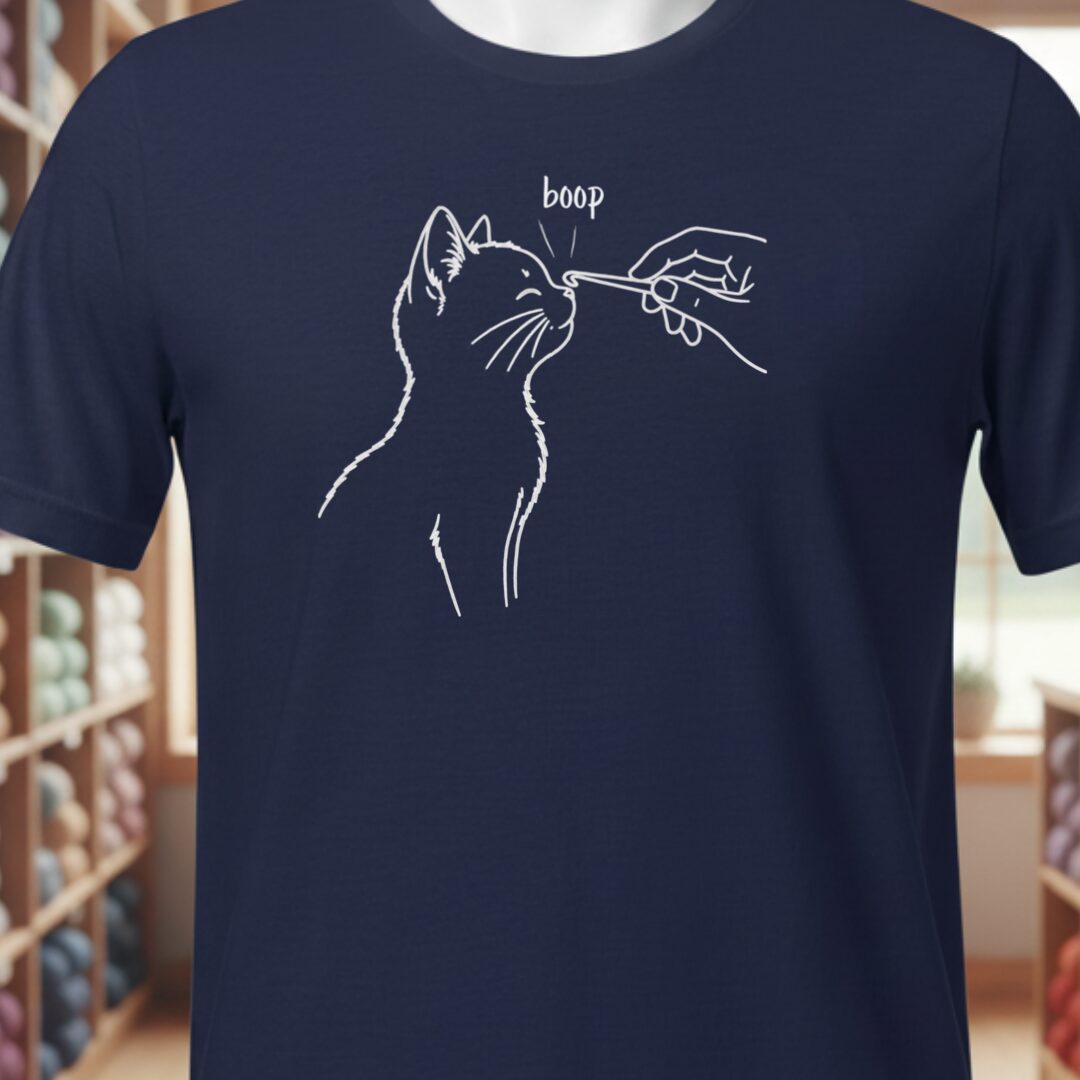 Boop Crochet T-Shirt Navy t-shirt