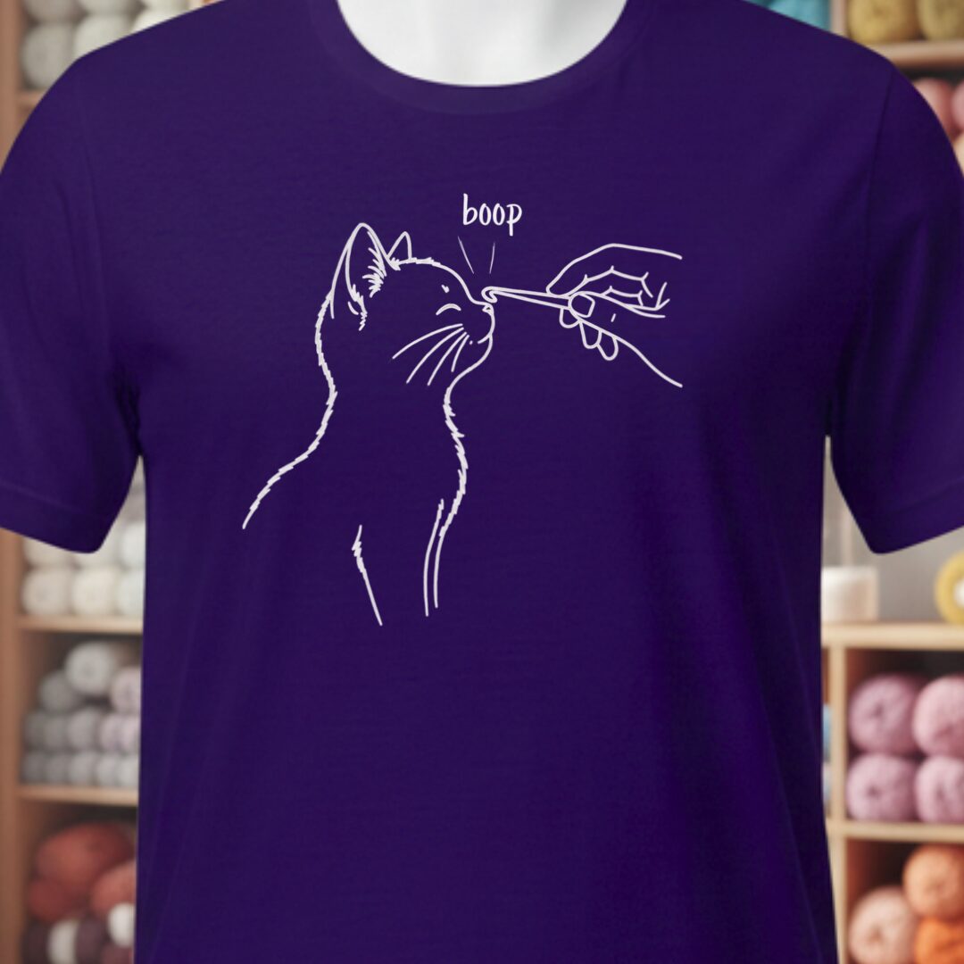 Boop Crochet T-Shirt Purple t-shirt