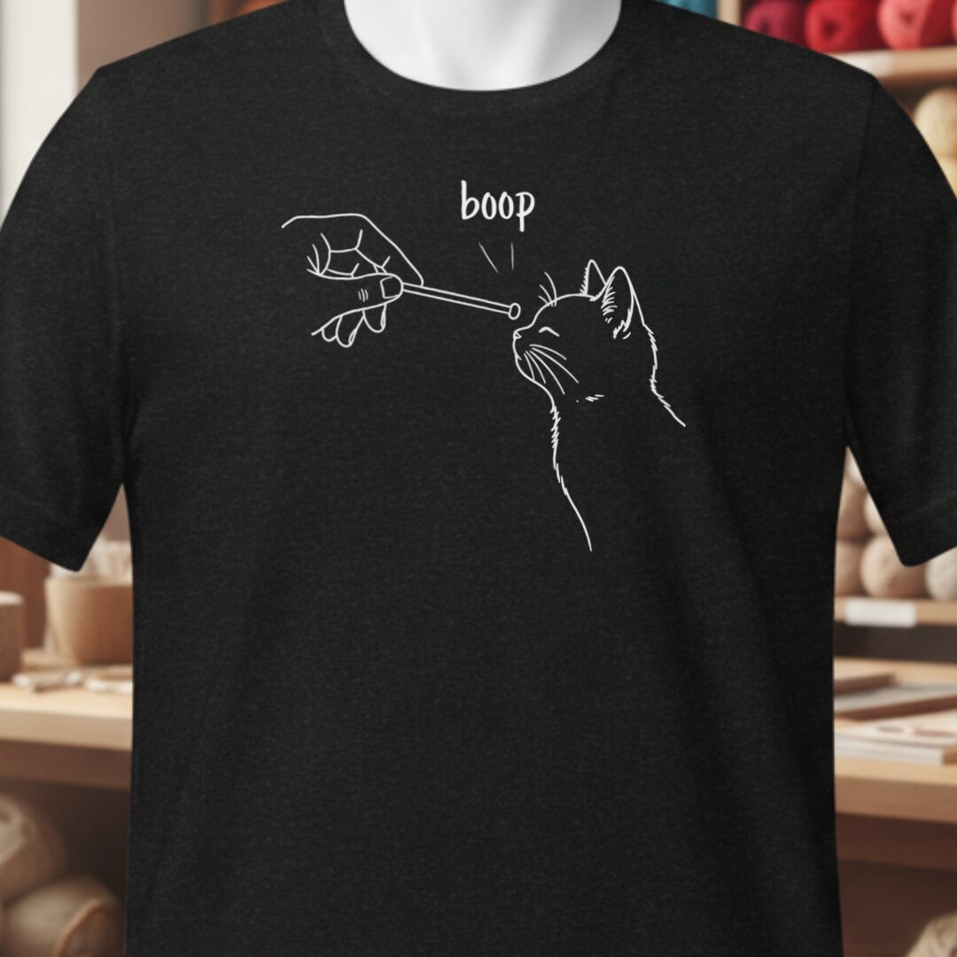 Boop Knitting T-Shirt Black t-shirt