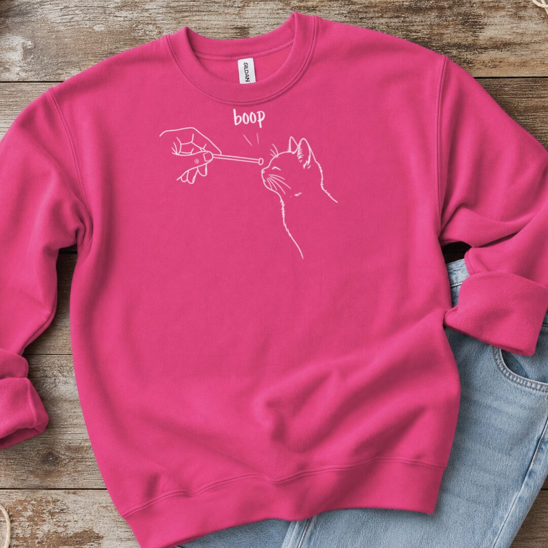 Boop Knitting Sweatshirt Bright Pink t-shirt