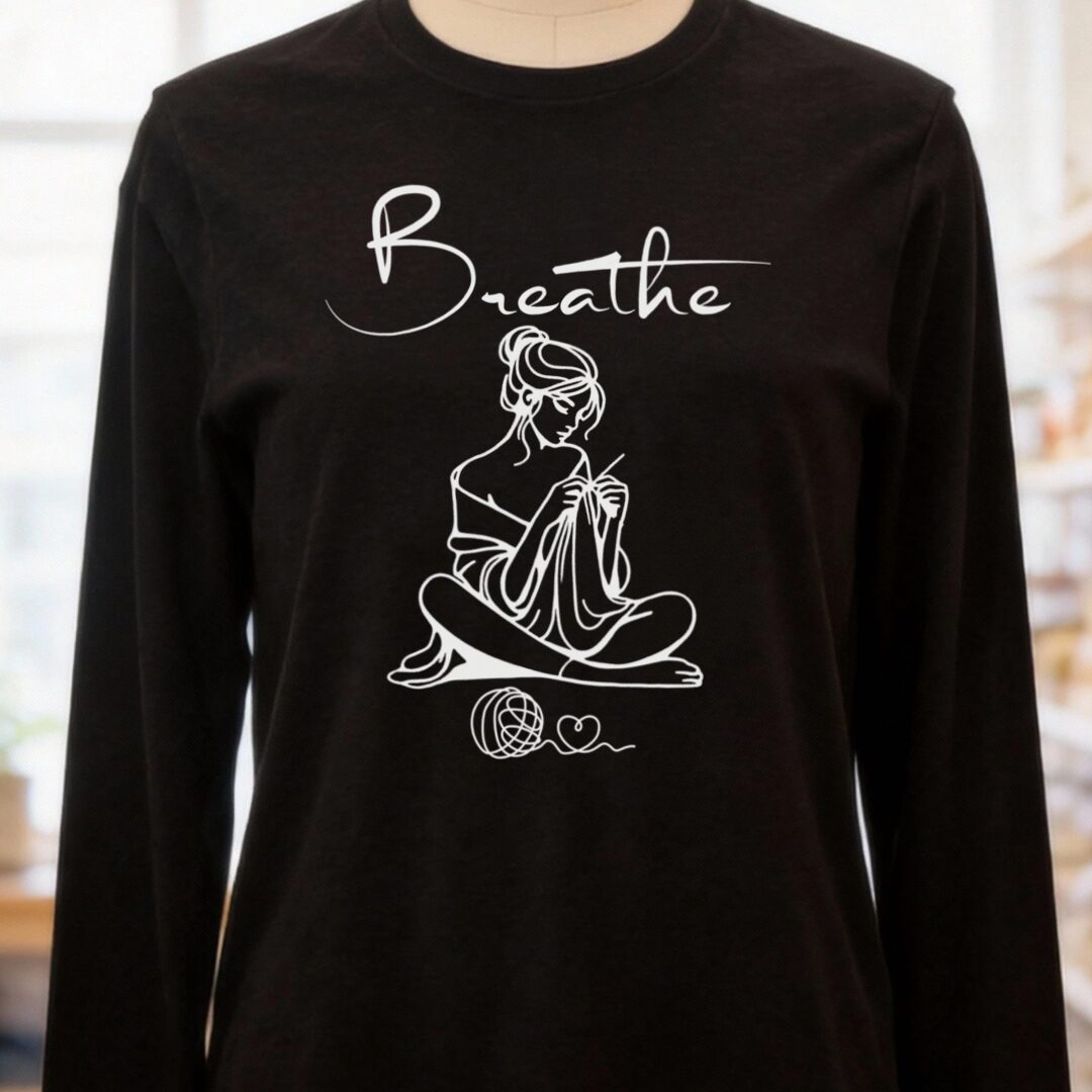 Breathe Long Sleeve Tee Black Heather t-shirt
