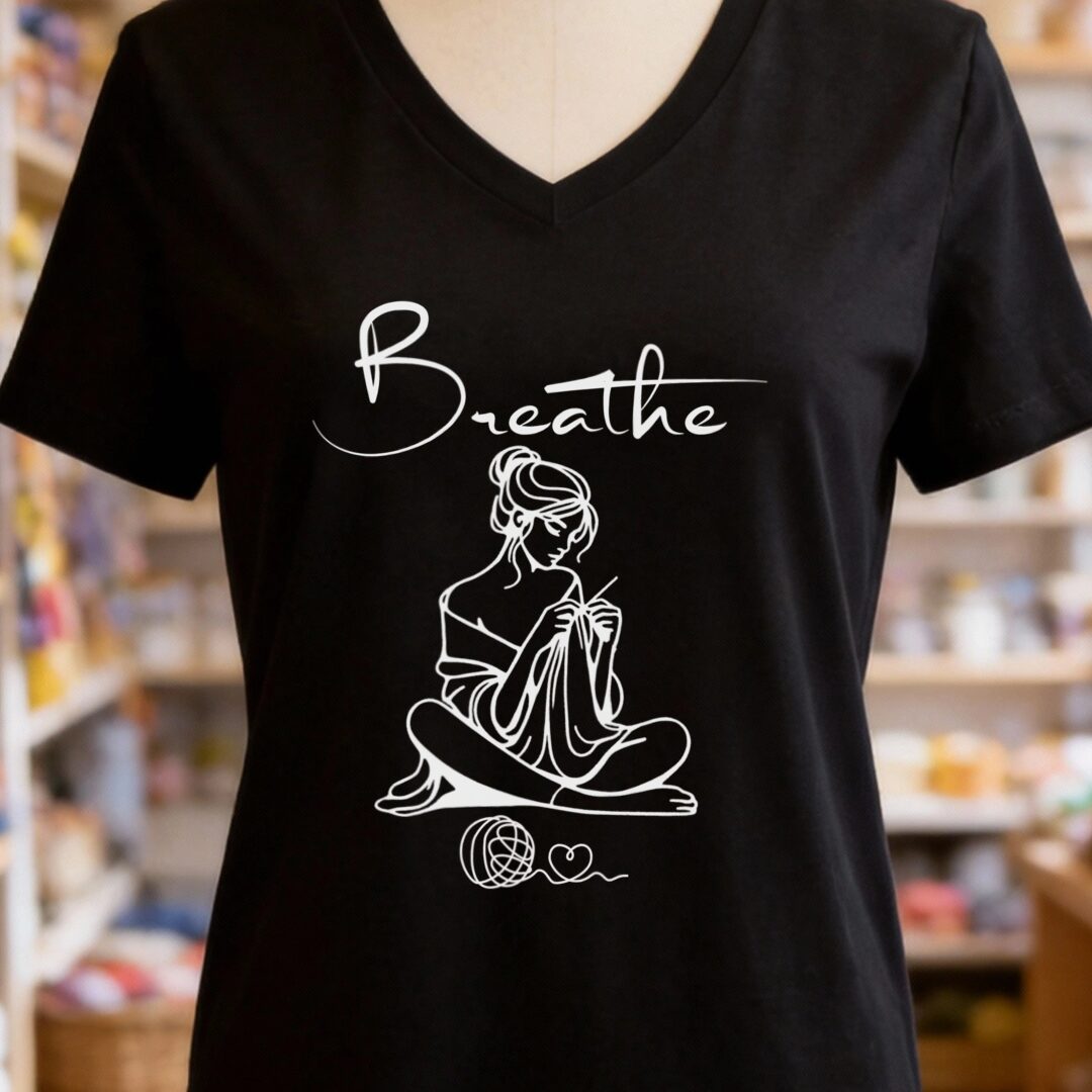 Breathe V-Neck T-Shirt Black t-shirt