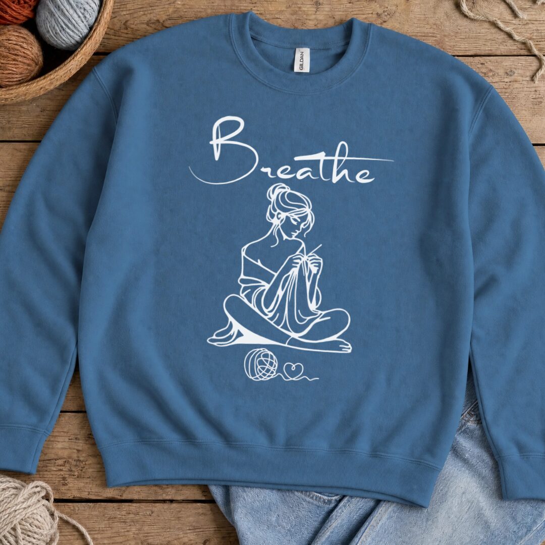 Breathe Sweatshirt Indigo Blue t-shirt