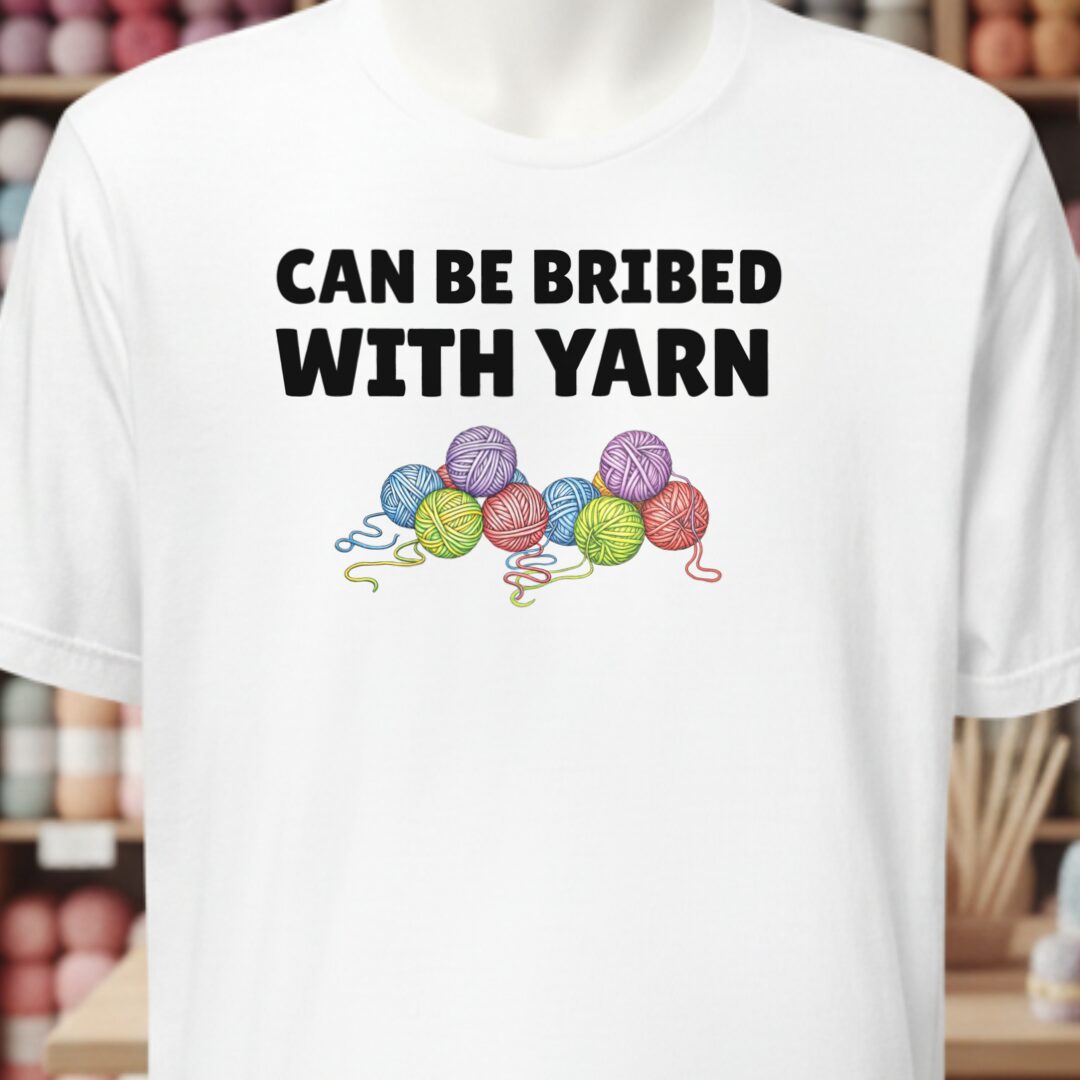 Bribed With Yarn T-Shirt White t-shirt