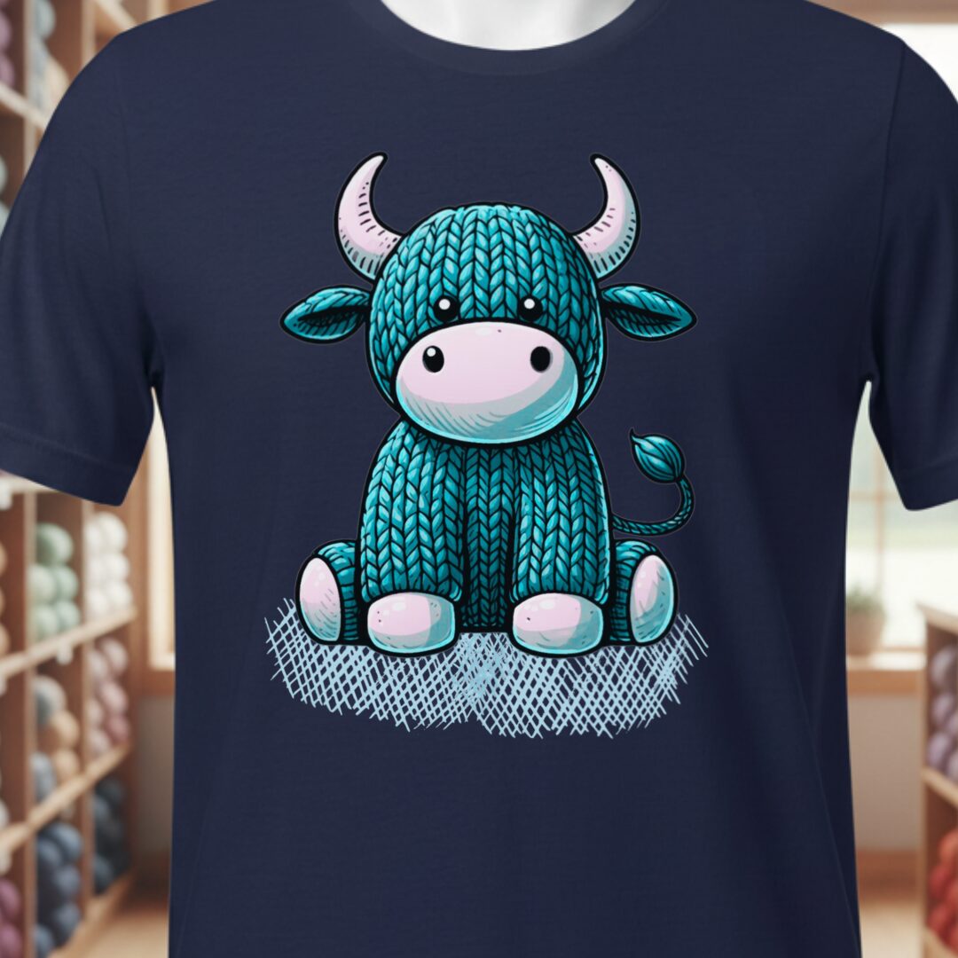 Bull Knit T-Shirt Navy t-shirt