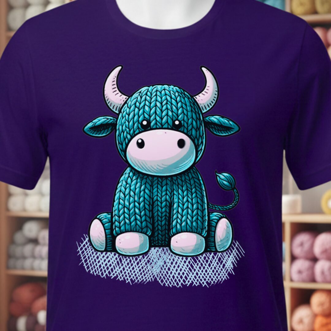 Bull Knit T-Shirt Purple t-shirt